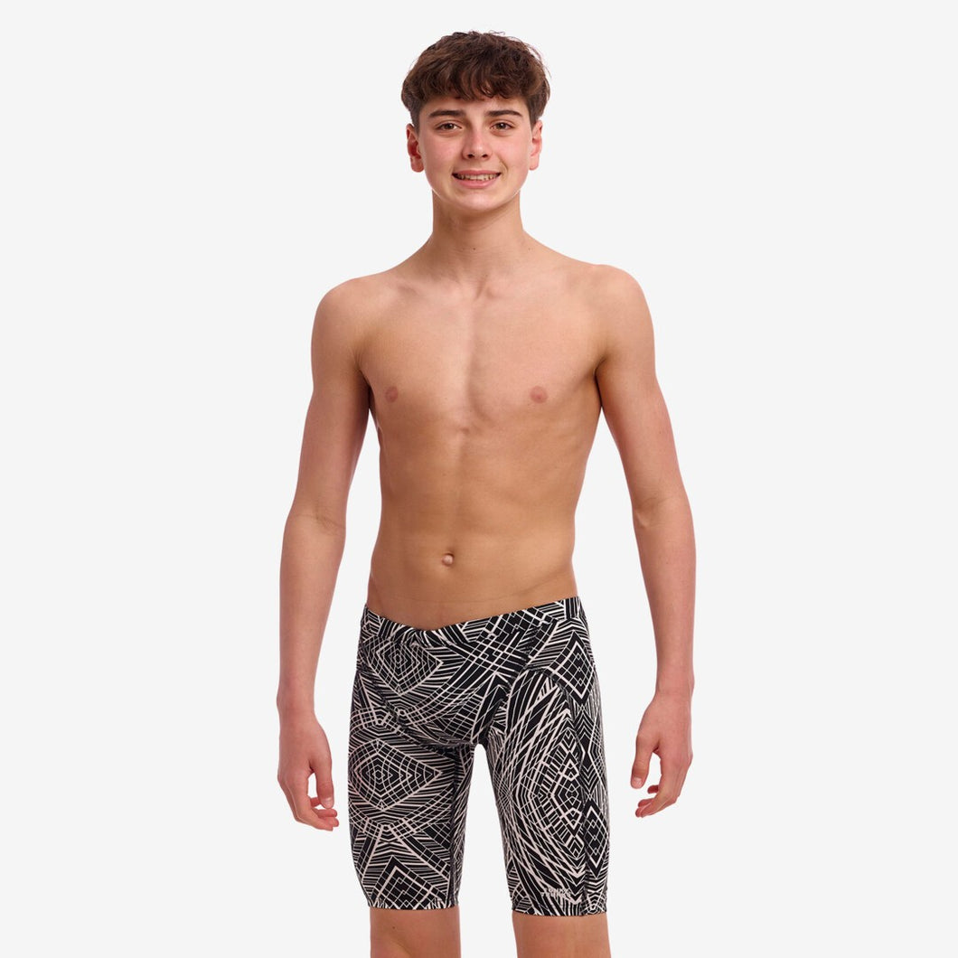 FUNKY TRUNKS BOYS TRAINING JAMMERS SPACE SIGNALS BLACK