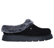 Load image into Gallery viewer, SKECHER WOMENS KEEPSAKES LITE COZY BLEND SLIPPER BLACK
