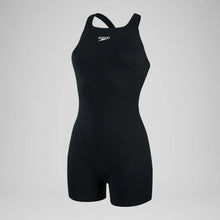 Load image into Gallery viewer, SPEEDO WOMENS END+ LEGSUIT BLACK
