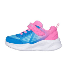 Load image into Gallery viewer, SKECHER GIRLS S LIGHTS SOLA GLOW OMBRE  HOT PINK/BLUE
