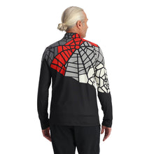 Load image into Gallery viewer, SPYDER MENS LEGACY 1/2 ZIP MIDLAYER BLACK/RED
