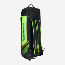 Load image into Gallery viewer, KOOKABURRA WD5000 WHEELIE DUFFLE BAG BLACK/GREEN
