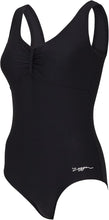 Load image into Gallery viewer, ZOGGS WOMENS MARLEY SCOOPBACK ONE PIECE SWIMSUIT BLACK
