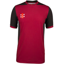 Load image into Gallery viewer, GRAY NICOLLS SENIOR T20 SHORT SLEEVE TEE MAROON/BLACK
