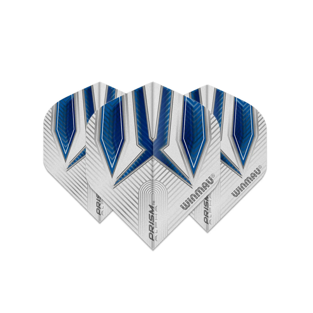 WINMAU ALPHA DART FLIGHTS BLUE/WHITE