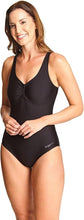 Load image into Gallery viewer, ZOGGS WOMENS MARLEY SCOOPBACK ONE PIECE SWIMSUIT BLACK
