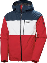 Load image into Gallery viewer, HELLY HANSEN MENS GRAVITY SKI JACKET RED/NAVY/WHITE
