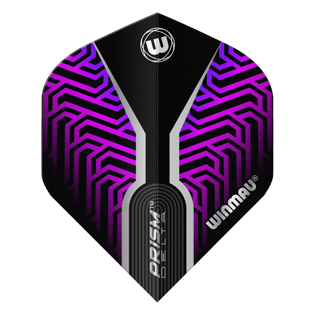 WINMAU PRISM DELTA DART FLIGHTS BLACK/PURPLE 6915-281