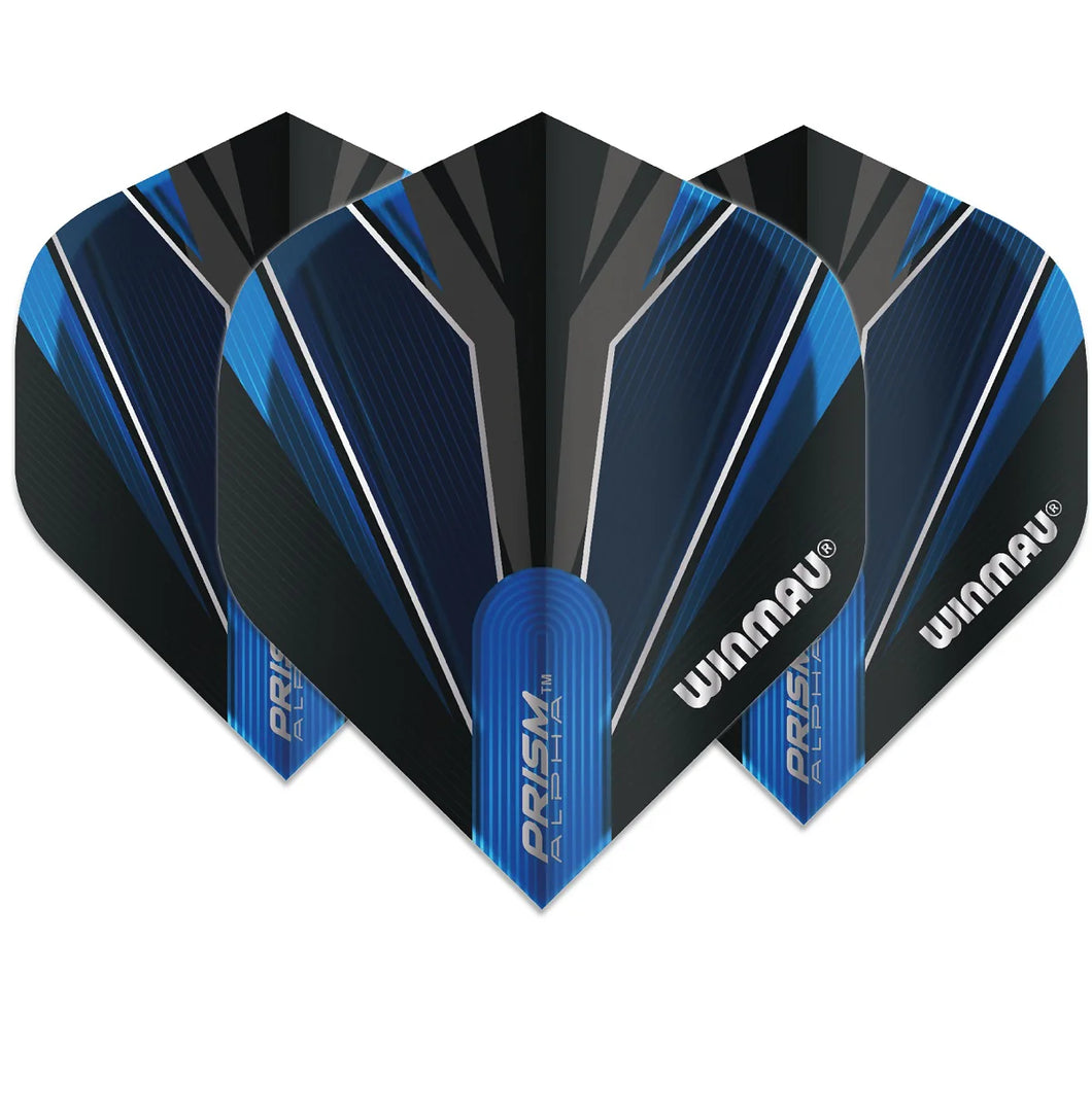 WINMAU PRISM ALPHA DART FLIGHTS BLACK/BLUE