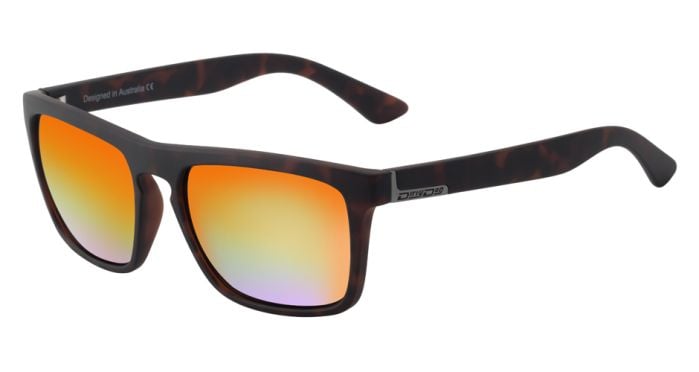 DIRTY DOG RANGER SATIN TORT BLACK/ORANGE MIRROR POLARISED SUNGLASSES