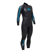 Load image into Gallery viewer, AQUASPHERE WOMENS AQUASKIN FULL SUIT 1.5MM BLACK/BLUE
