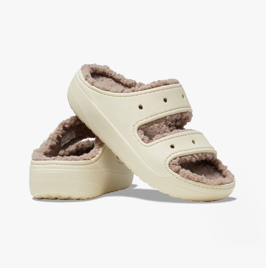 CROCS CLASSIC COZY SLIDER BONE