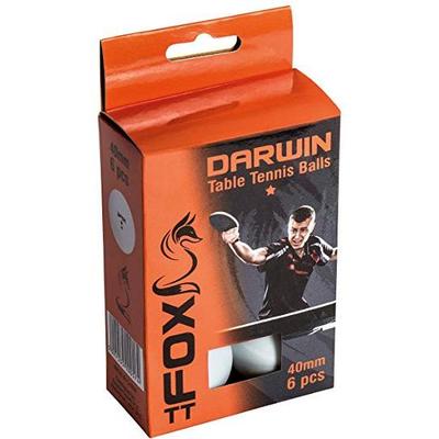 FOX DARWIN 1 STAR TABLE TENNIS BALLS 6 PACK