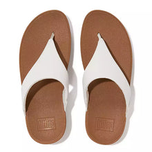 Load image into Gallery viewer, FITFLOP LULU LEATHER TOE-POST WHITE SIZE 5
