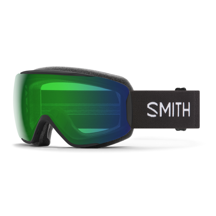 SMITH ADULT MOMENT SMALL FIT SKI GOGGLE BLACK GREEN S2