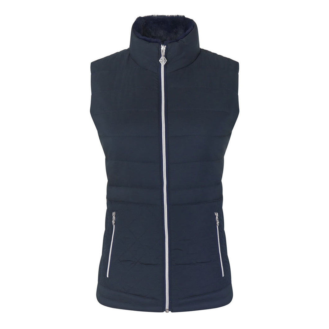 PURE GOLF EQUINOX FUR GILET NAVY