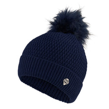 Load image into Gallery viewer, PURE GOLF GRETA WATERPROOF BOBBLE HAT NAVY
