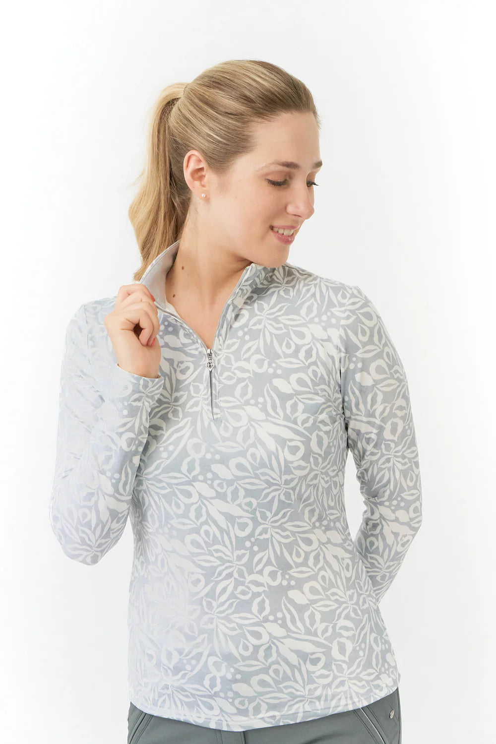 PURE GOLF ARUSHA LONG SLEEVE WINTER FOLIAGE