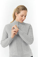 Load image into Gallery viewer, PURE GOLF  SORRELL CABLE KNIT 1/4 ZIP JUMPER
