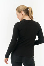 Load image into Gallery viewer, PURE GOLF  OLWEN MOCK NECK TOP BLACK
