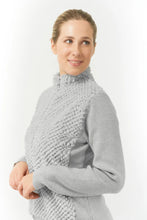 Load image into Gallery viewer, PURE GOLF  ELLISA KNIT CARDIGAN FAUX FUR PALE GREY
