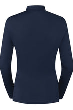 Load image into Gallery viewer, PURE GOLF WOMENS TRANQUILITY PLAIN MID LAYER NAVY
