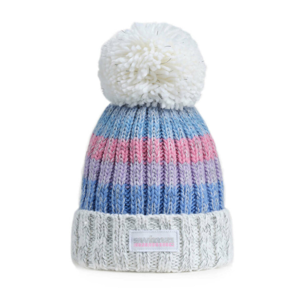 SWIMZI GRADE NORTHERN LIGHTS SUPER BOBBE HAT PINK WHITE