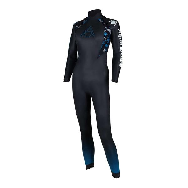 AQUASPHERE WOMENS AQUASKIN FULL BLACK/TURQUOISE XL