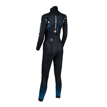 Load image into Gallery viewer, AQUASPHERE WOMENS AQUASKIN FULL BLACK/TURQUOISE XL
