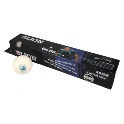 LION 40+ 1 STAR TABLE TENNIS   BALL PACK 6