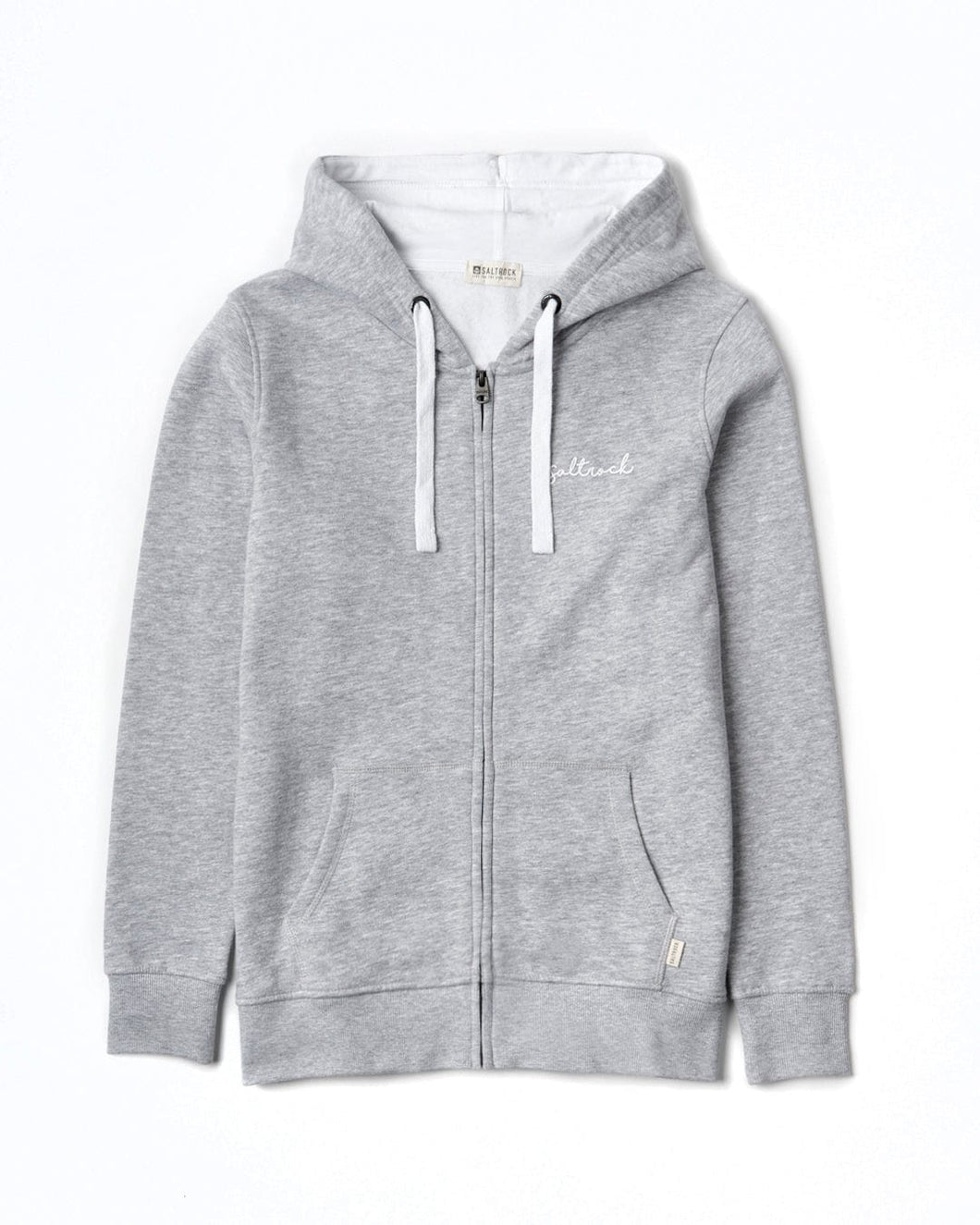 SALTROCK WOMENS VELATOR ZIP HOODIE GREY