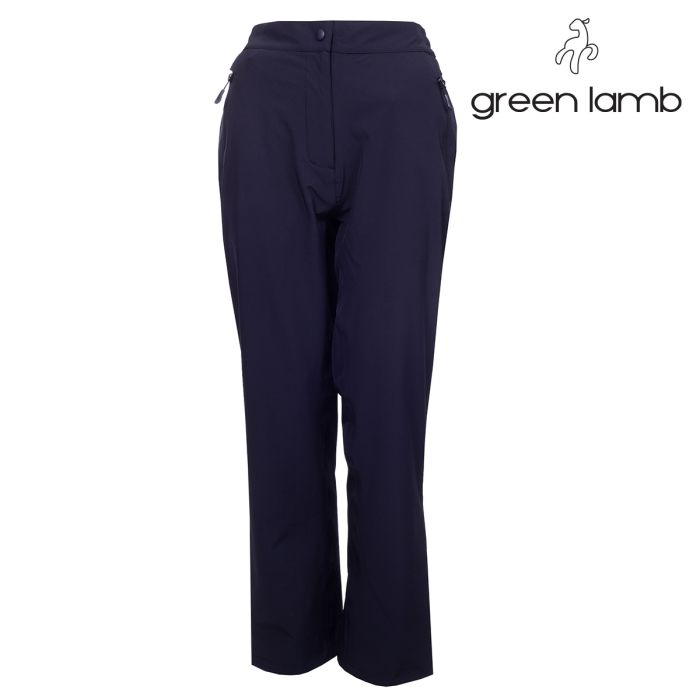 GREEN LAMB KAI WATERPROOF TROUSERS NAVY - REGULAR LEG