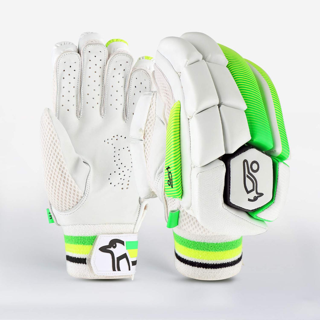 KOOKABURRA KAHUNA 4.1 BATTING GLOVE WHITE/GREEN