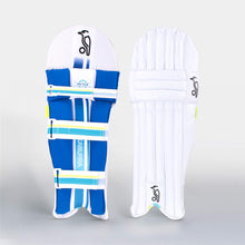 Load image into Gallery viewer, KOOKABURRA RAPID 5.1 CRICKET BATTING PADS WHITE/BLUE
