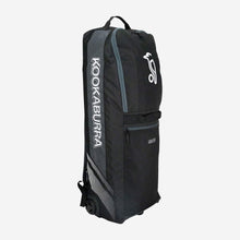 Load image into Gallery viewer, KOOKABURRA WD5000 WHEELIE DUFFLE BAG BLACK/GREY
