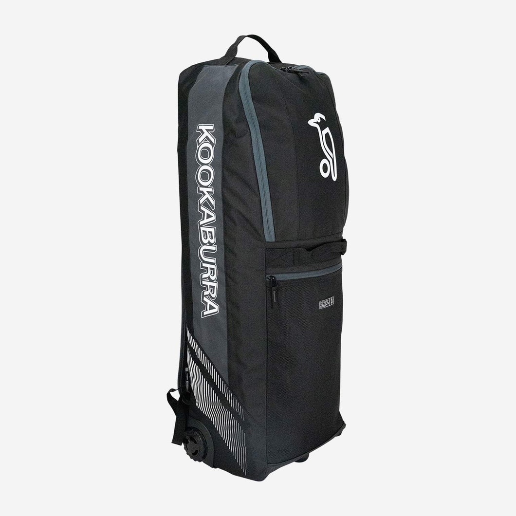 KOOKABURRA WD5000 WHEELIE DUFFLE BAG BLACK/GREY