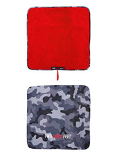 Load image into Gallery viewer, TWO BARE FEET WEATHERPROOF CHANGING ROBE AND MAT GREY CAMO RED
