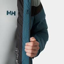 Load image into Gallery viewer, HELLY HANSEN MENS BOSSONOVA PUFFY SKI JACKET  DARK CREEK
