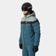 Load image into Gallery viewer, HELLY HANSEN MENS BOSSONOVA PUFFY SKI JACKET  DARK CREEK
