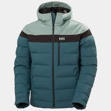 Load image into Gallery viewer, HELLY HANSEN MENS BOSSONOVA PUFFY SKI JACKET  DARK CREEK
