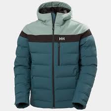 HELLY HANSEN MENS BOSSONOVA PUFFY SKI JACKET  DARK CREEK