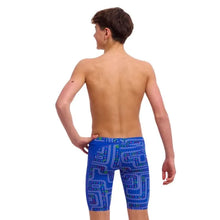 Load image into Gallery viewer, FUNKY TRUNKS BOYS TRAINING JAMMERS MUCH MUNCHIES BLUE
