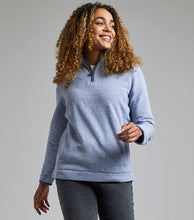 Load image into Gallery viewer, WEIRD FISH WOMENS GEORGINA ECO 1/4 ZIP FLEECE - DUSTED VIOLET
