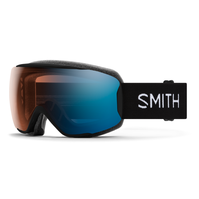 SMITH ADULT MOMENT SMALL FIT SKI GOGGLE BLACK BLUE S1-S3