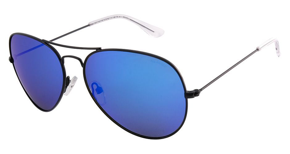 NORTH BEACH CHAR SATIN BLACK BLUE MIRROR POLARIZED SUN GLASSES