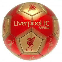 Load image into Gallery viewer, LIVERPOOL MERCHANDISE SIGNED FOOTBALL SIZE 5
