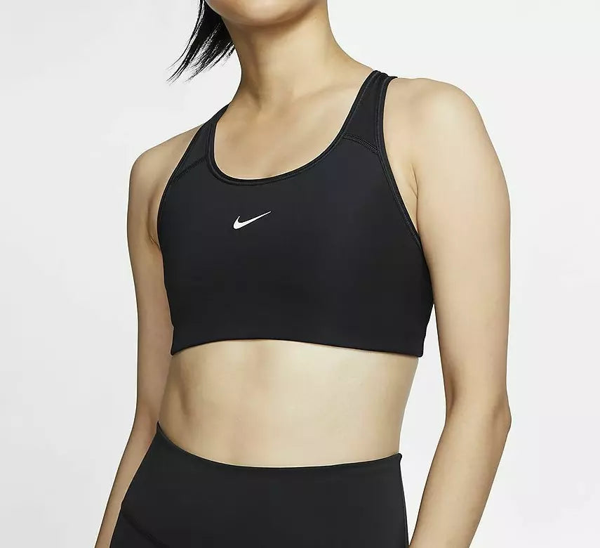 NIKE SWOOSH SPORTS BRA BLACK