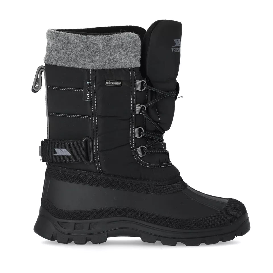 TRESPASS  BOYS STRACHAN SNOW BOOT BLK 29/UK11