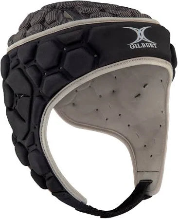 GILBERT XP 250 RUGBY HEAD GUARD BLACK/SILVER