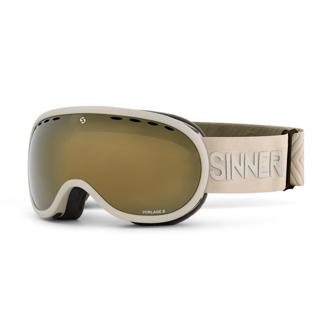 SINNER SENIOR VORLAGE SKI GOGGLE  MATTE LIGHT GREY